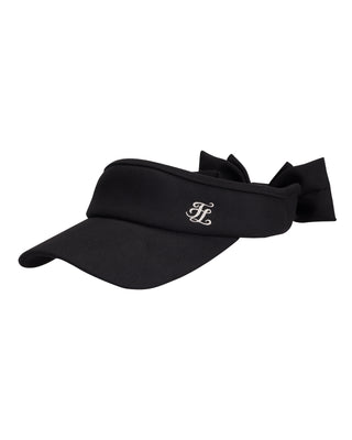 Detachable back ribbon visor (Black)