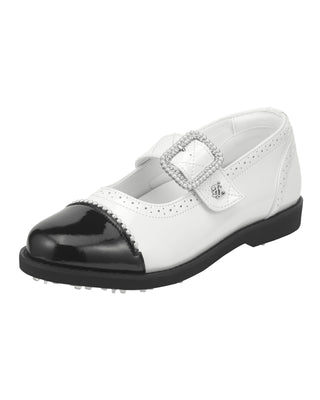 Pearl Mary Jane golf shoes (White)