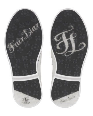 Frill Ribbon Golf Shoes (White)