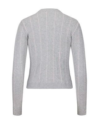 Fair Liar Multi Color Cable cardigan (Grey)