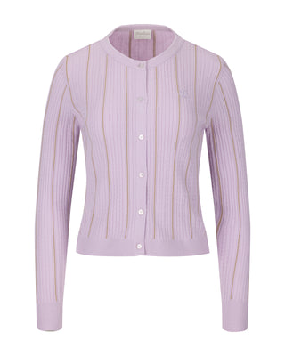 Fair Liar Multi Color Cable cardigan (Lavender)