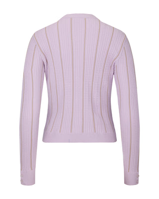 Fair Liar Multi Color Cable cardigan (Lavender)