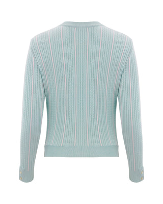 Fair Liar Multi Color Cable cardigan (Mint)