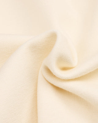 Leather flower trimmed cardigan (Cream)