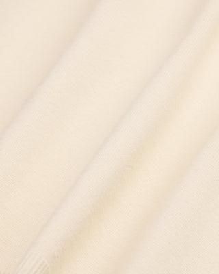 Leather flower trimmed cardigan (Cream)