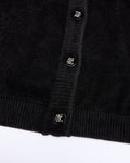 Big Ribbon Point Cardigan - Black