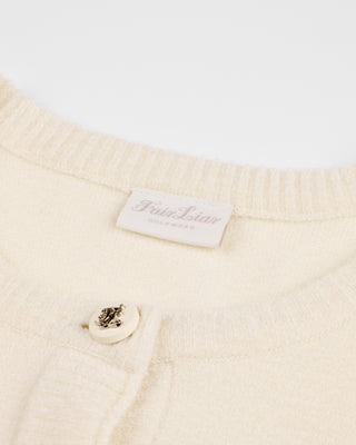 Big Ribbon Point Cardigan (Cream)