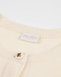 Big Ribbon Point Cardigan - Cream