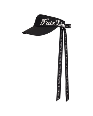 Side logo wide Ribbon visor (Black)