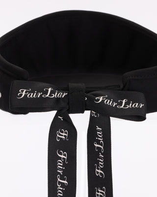 Side logo wide Ribbon visor (Black)