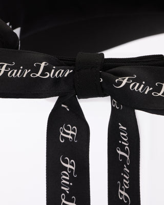 Side logo wide Ribbon visor (Black)