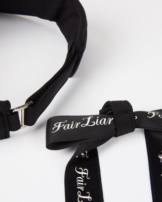 Side logo wide Ribbon visor (Black)