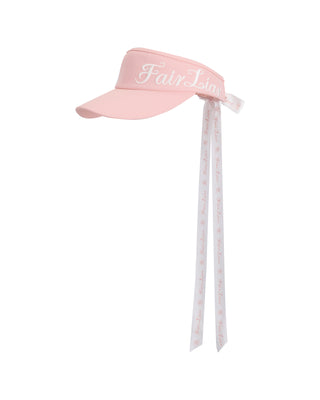 Side logo wide Ribbon visor (Pink)