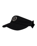 Tweed Logo Point Wide Visor - Black