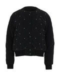 Pearl quilted jumper - Black