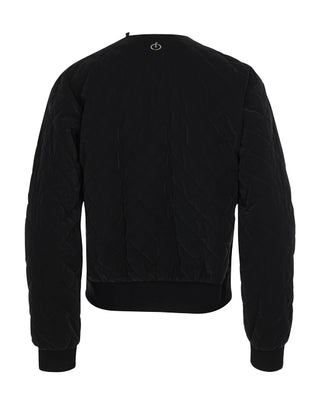 Pearl quilted jumper (Black)