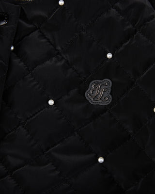 Pearl quilted jumper (Black)