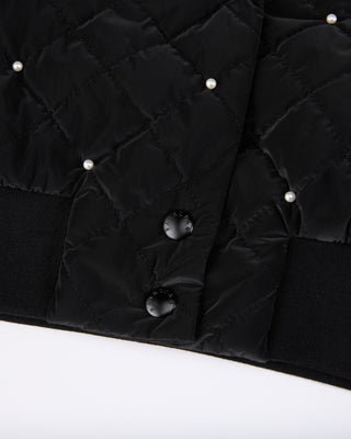 Pearl quilted jumper (Black)