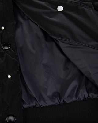 Pearl quilted jumper (Black)