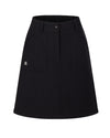 Padded flare Mid Length skirt -Black