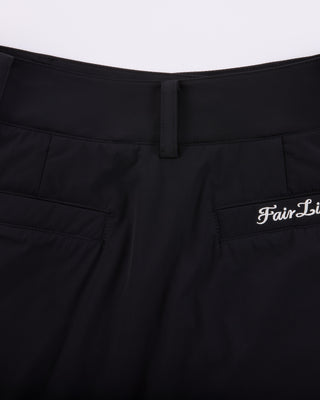 Padded flare Mid Length skirt (Black)