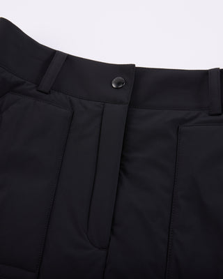 Padded flare Mid Length skirt (Black)
