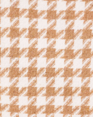 Houndstooth checkered flare skirt (Beige)