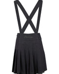 High waist overall pleated skirt - Black