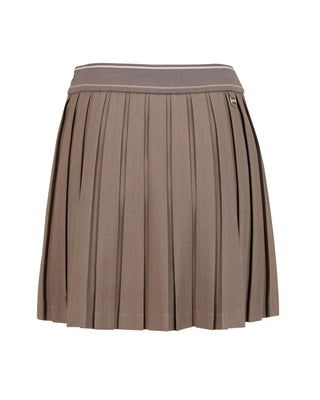 Logo band pleated skirt (Cocoa)