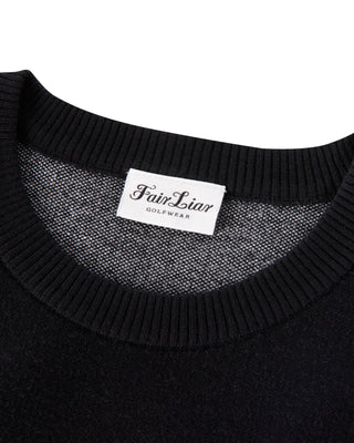 Flower Jacquard Knit Vest (Black)