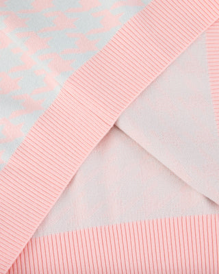 Houndstooth Checkered Knit Vest (Mint)