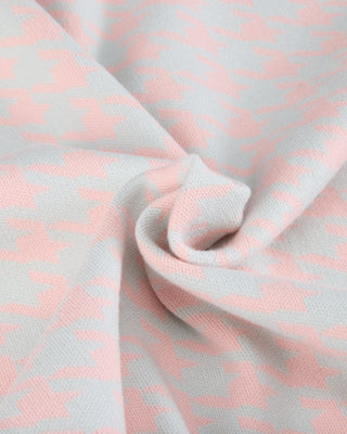 Houndstooth Checkered Knit Vest (Mint)