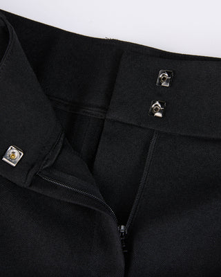 Pin Tuck Bermuda Pants (Black)