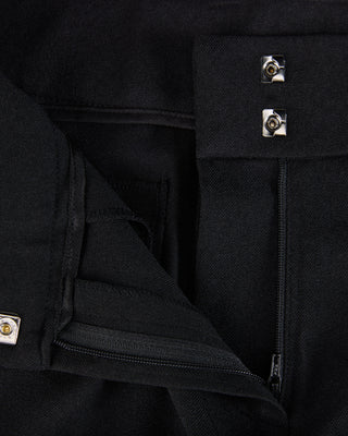 Pin Tuck Bermuda Pants (Black)