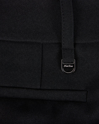 Pin Tuck Bermuda Pants (Black)