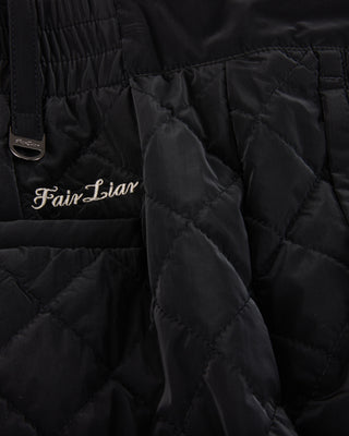 Pearl quilted short pants (Black)