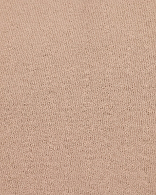 Leather Color Combination Collar Knit (Cocoa)