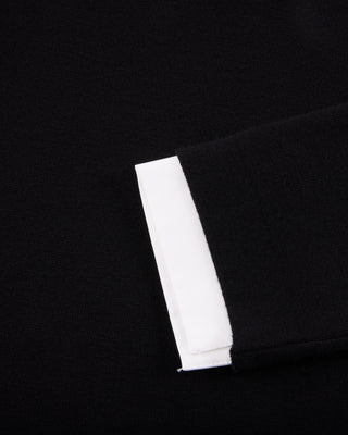 Detachable beaded lace collar knit (Black)