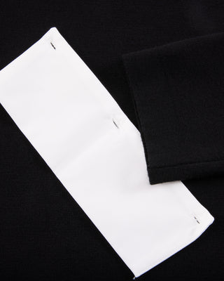 Detachable beaded lace collar knit (Black)