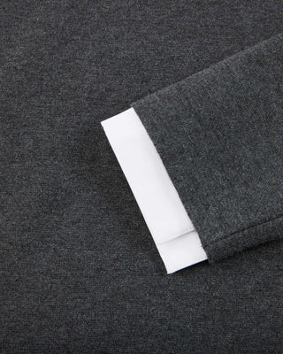 Detachable beaded lace collar knit (Charcoal Grey)