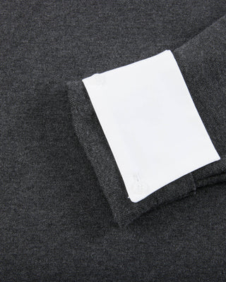 Detachable beaded lace collar knit (Charcoal Grey)