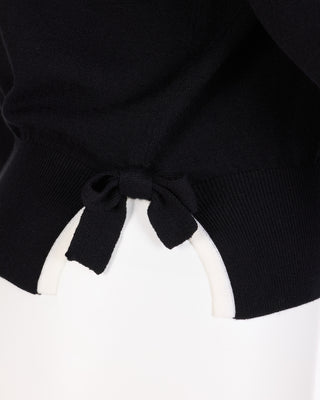 Fair Liar Detachable Collar Ribbon knit (Black)