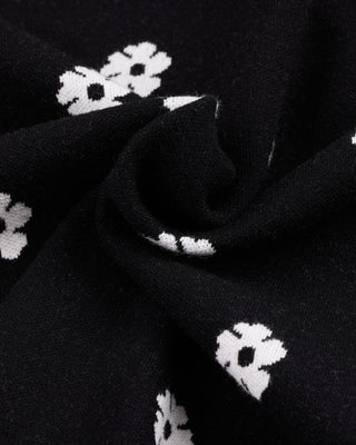 Flower Point Jacquard Knit (Black)