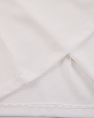 Frill sleeve high neck T Shirt (White)