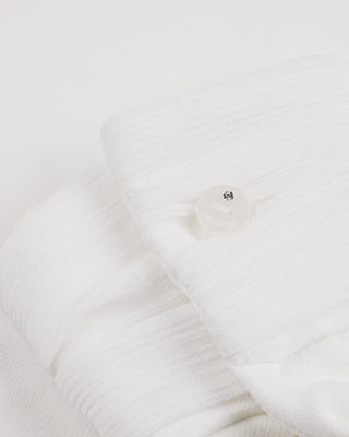 Double chiffon ribbon collar T Shirt (Ivory)