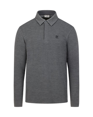 Men's Houndstooth Point T Shirt (Charcoal Grey)