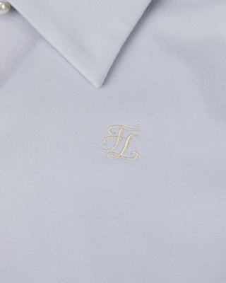 Scarf set shirred shoulder T Shirt (Grey)