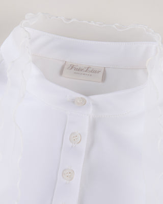 Chiffon Ribbon Windproof Inner T Shirt (White)