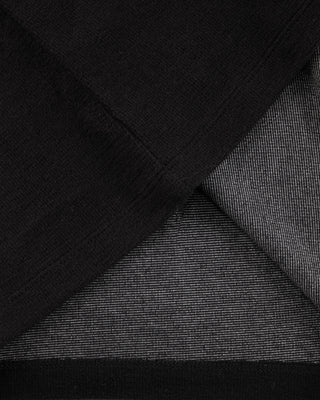 Velvet ribbon pleated T Shirt (Black)