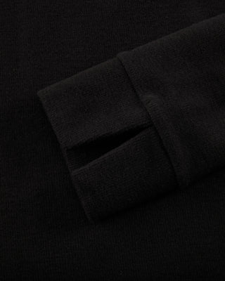 Fleeced high neck T Shirt (Black)
